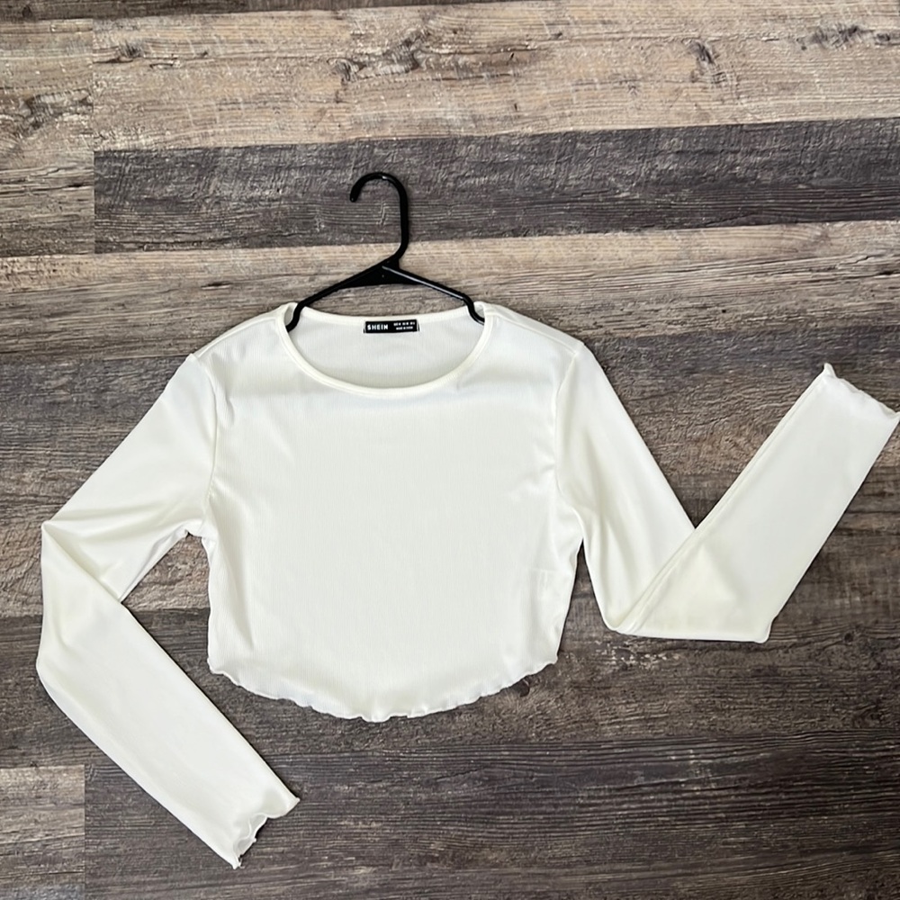 White crop top